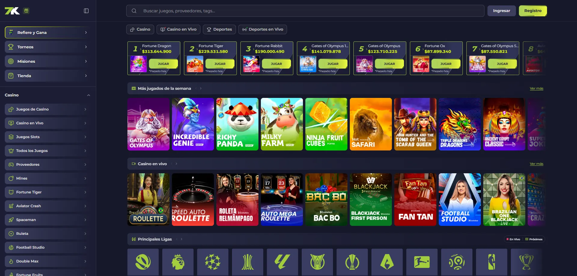 Apuestas deportivas en Bet7k Casino — fútbol y eSports